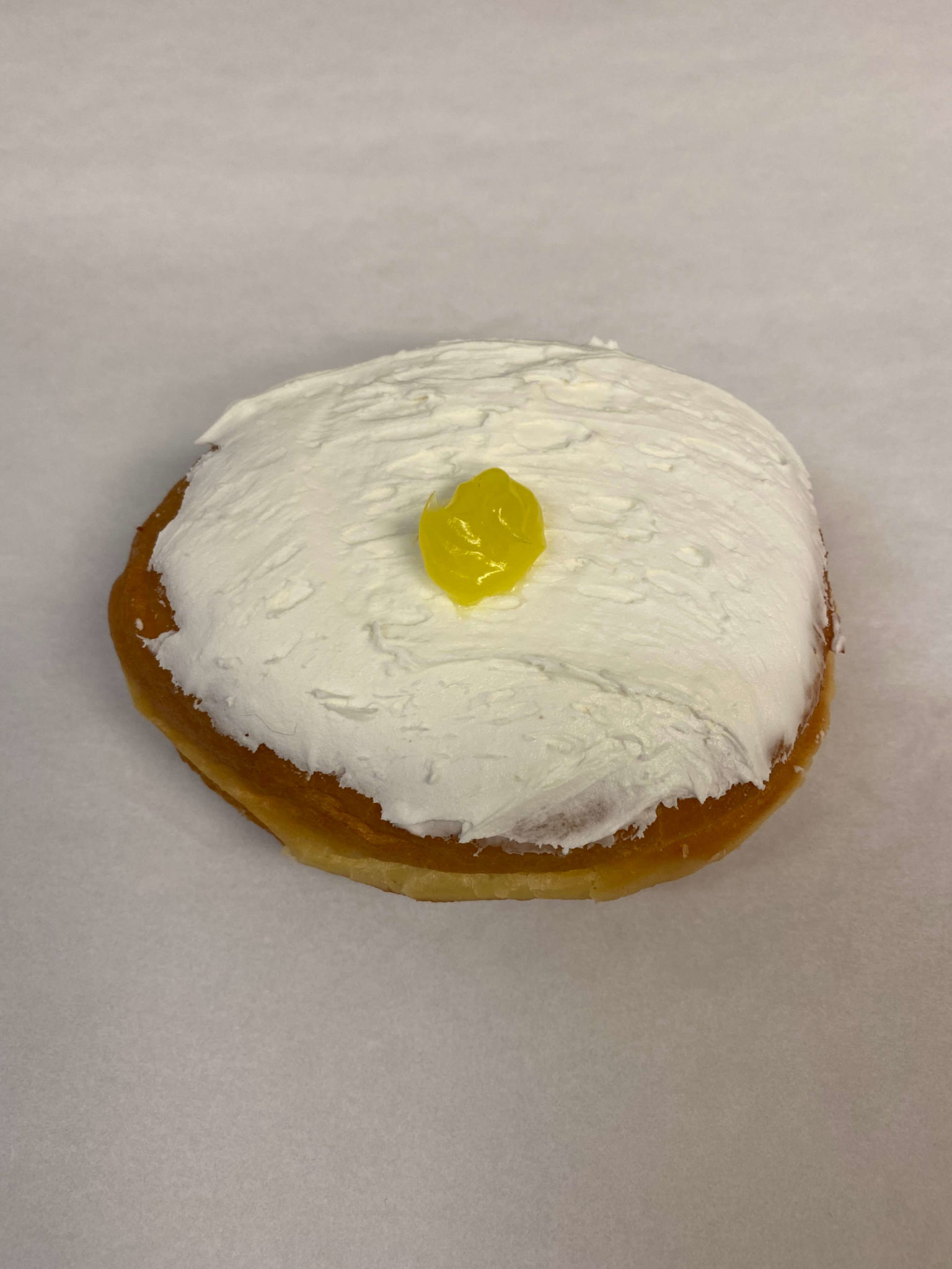 Buttercream Iced Lemon filled Bismarck Donut Wedding Cakes