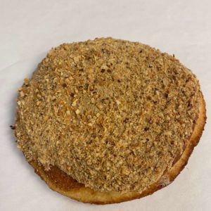 Maple Iced Fried Round With Crushed Peanuts Donut
