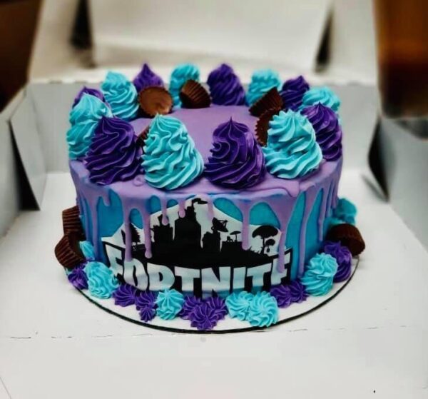 FORTNITE ROUND CAKE